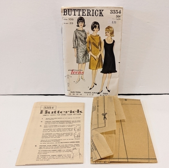 2/$20 Vintage Butterick Pattern 3354 - Picture 3 of 4